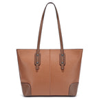 Sac cabas noir pour le travail - Elena Marron-Kaki-Gris-Bleu-Noir-ShopGET® 