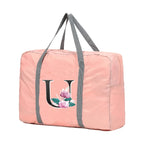 Sac weekend femme lettre prénom de S à Z Rose-S-W-V-U-T-Z-Y-X-ShopGET® 