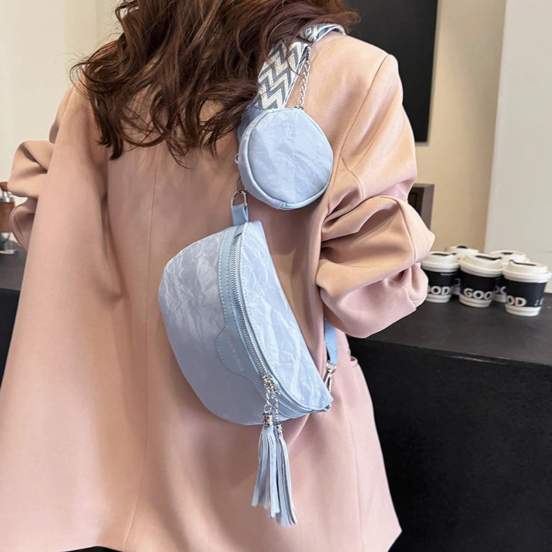 Sac banane femme chic  décontracté vert