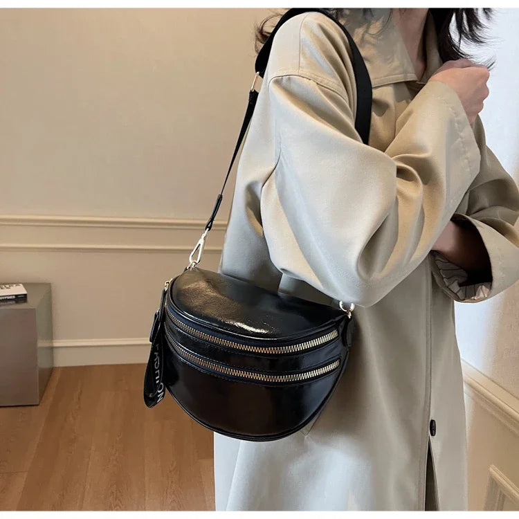Sac banane femme chic à fermeture éclair