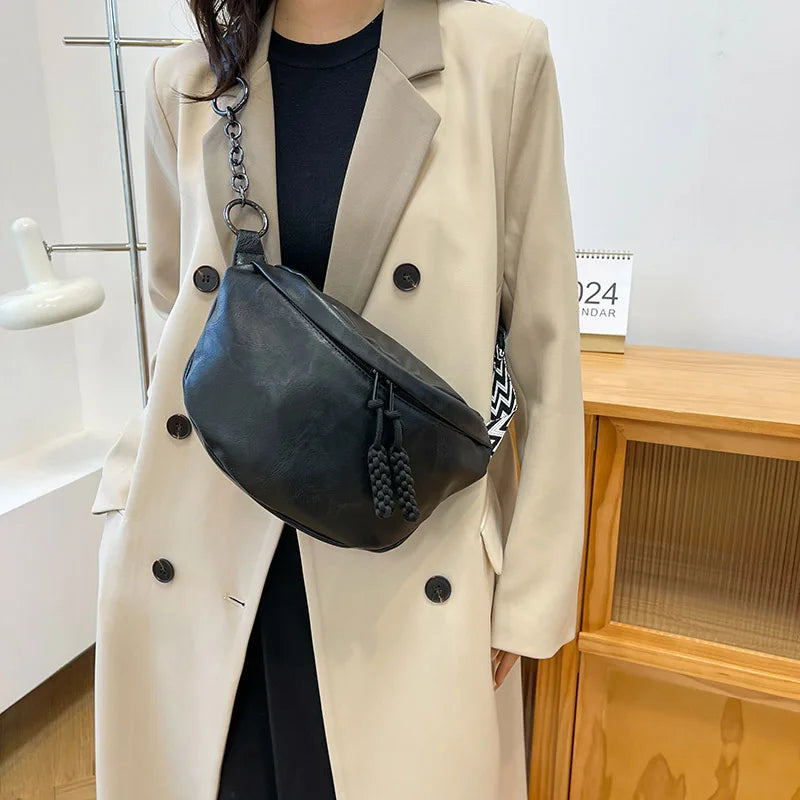 Sac banane en cuir souple original