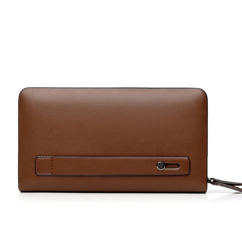 Petite pochette homme en cuir Marron A / 22 x 4 x 12cm-Marron B / 22 x 4 x 12cm-Noir / 22 x 4 x 12cm-ShopGET® 