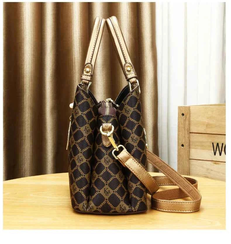 Sac cabas femme bandoulière Burgundy-Champagne-ShopGET® 