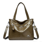 Sac cabas noir Leather kangourou à bandoulière Kaki-Gris-Noir-Bleu-Vert-Gris SB-Burgundy-Noir SB-Burgundy SB-Beige-Marron-ShopGET® 