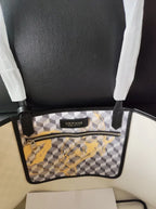 Cabas sac avec dessin de cheval Gris-Vert-Noir A-Rouge-Noir B-ShopGET® 