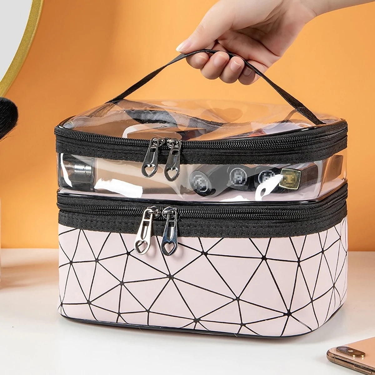 Trousse de toilette transparente haut - ShopGET®