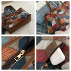 Sac cabas femme vintage Marron / 36x25x12cm-Argenté / 36x25x12cm-Beige / 36x25x12cm-Noir / 36x25x12cm-Multicolore / 36x25x12cm-ShopGET® 