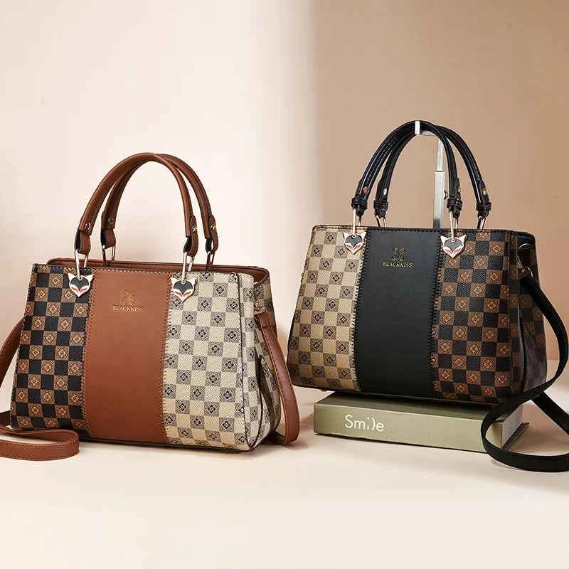 Sac cabas femme luxe Noir-Marron-Jaune-Burgundy-ShopGET® 