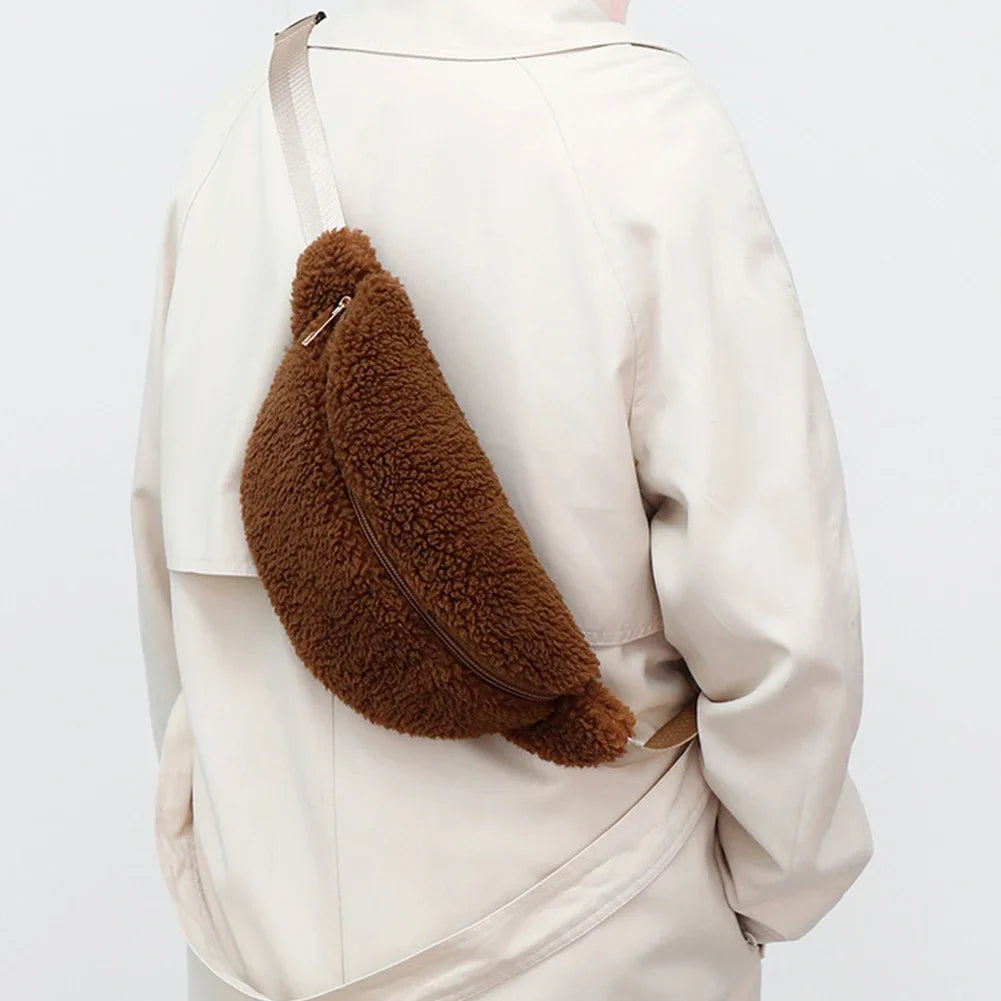 Sac banane velours côtelé noir original