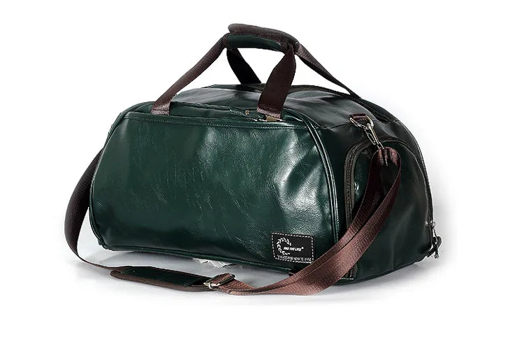 Sac polochon messenger Vert-Noir-ShopGET® 