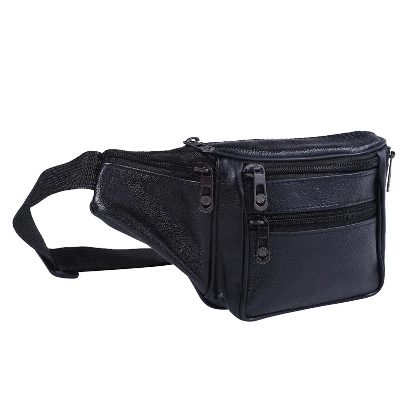 Sac banane en cuir homme