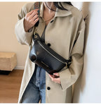 Sac banane en cuir artificiel femme