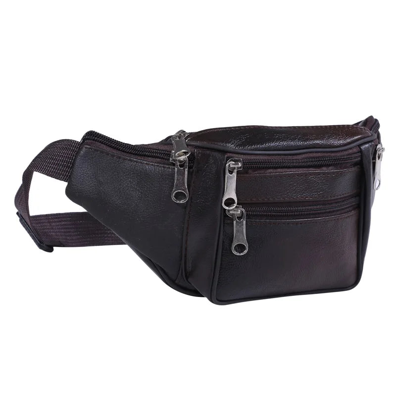 Sac banane en cuir homme