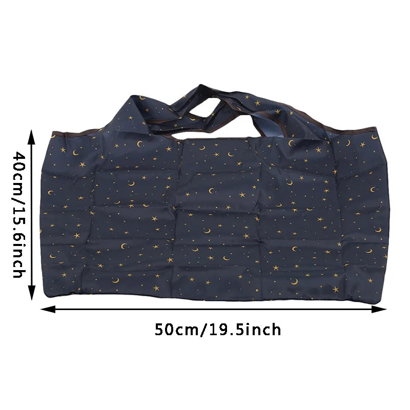 Grand sac cabas courses Bleu-Noir-ShopGET® 