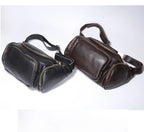 Sac banane homme militaire en cuir de qualité