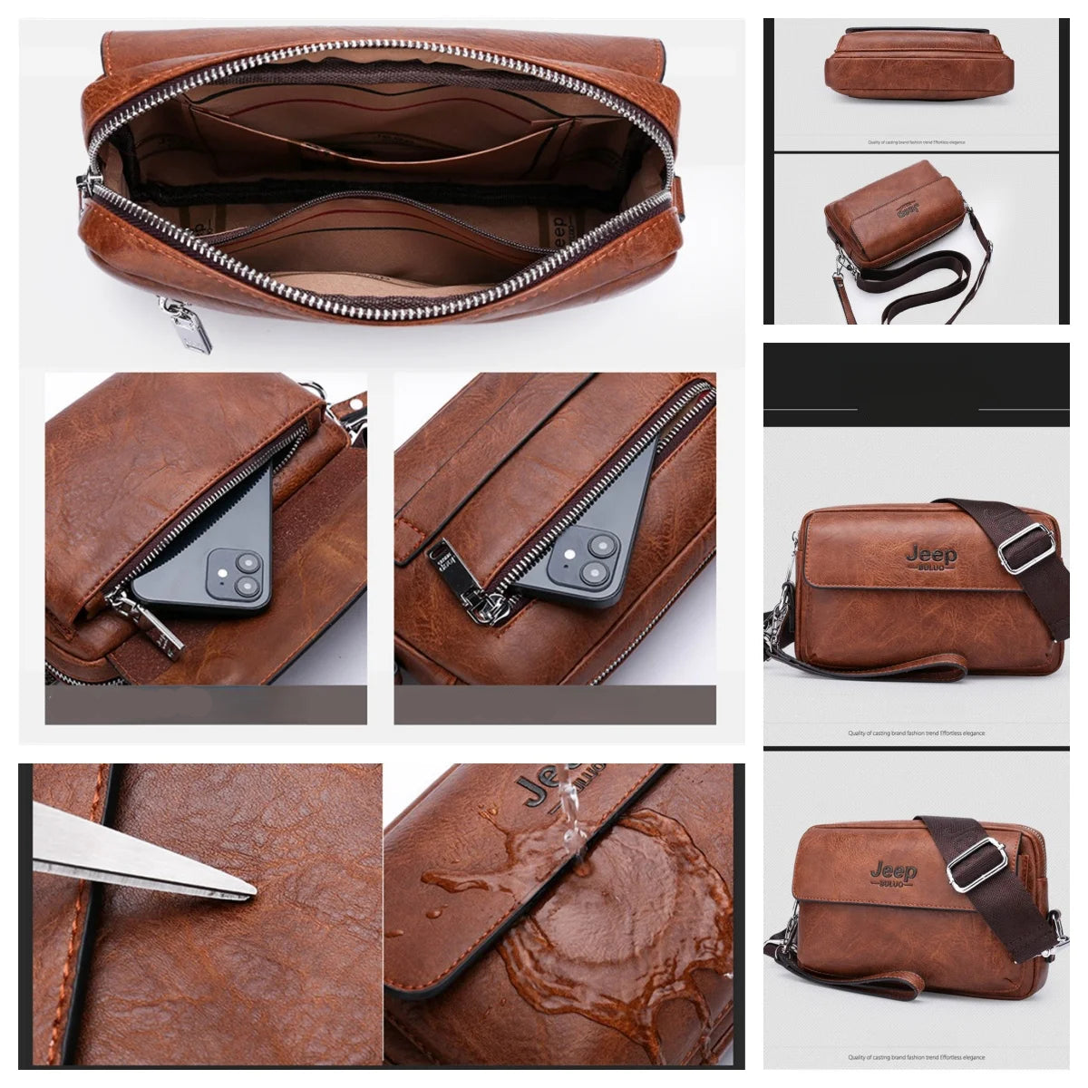 Grande trousse de toilette homme à bandoulière - ShopGET®