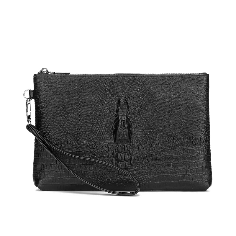 Pochette homme plat en cuir de haut qualité A / 24cm x 16cm x 2cm-B / 24cm x 16cm x 2cm-C / 24cm x 16cm x 2cm-D / 24cm x 16cm x 2cm-ShopGET® 