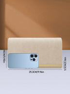 Portefeuille pochette femme de luxe Bleu-Apricot-Lotus-ShopGET® 