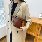 Sac banane en cuir pour épaule et ceinture