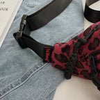 Sac banane léopard rose