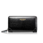 Pochette homme weixier en cuir Noir-Marron-ShopGET® 