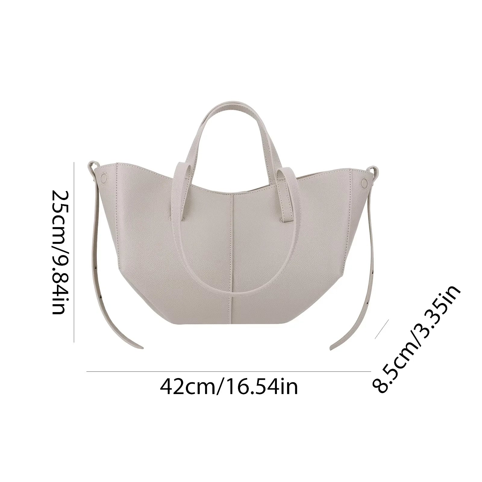 Sac cabas femme en PU pour l'été Marron-Gris-Noir-ShopGET® 