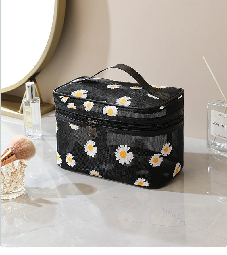 Trousse de toilette voyage floral transparent - ShopGET®