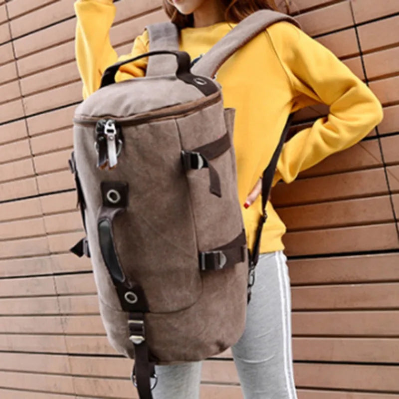 Sac polochon sport de randonnée Marron-Vert-Kaki-Bleu-Noir-ShopGET® 