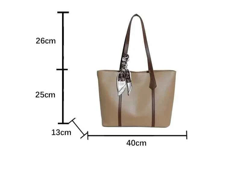 Sac cabas femme pas cher Marron / 40x13x25cm-Noir / 40x13x25cm-Kaki / 40x13x25cm-ShopGET® 