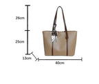 Sac cabas femme pas cher Marron / 40x13x25cm-Noir / 40x13x25cm-Kaki / 40x13x25cm-ShopGET® 