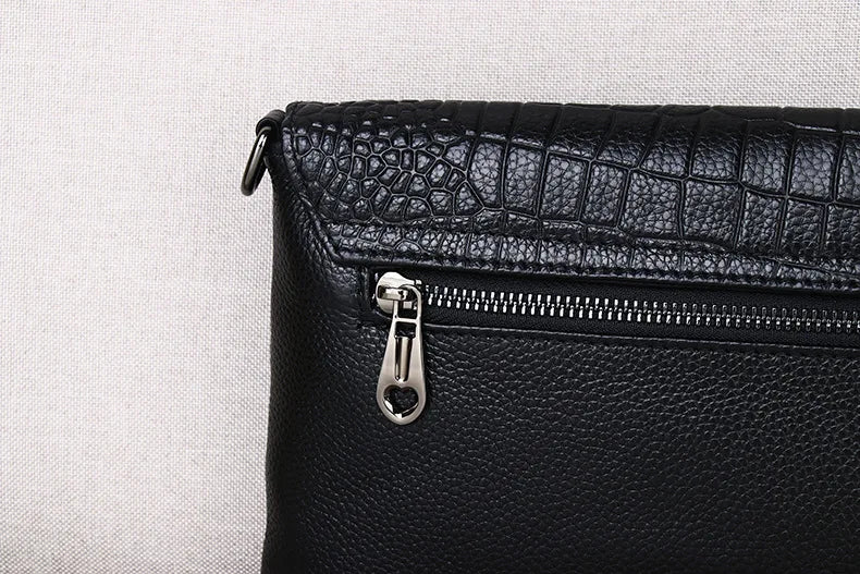 Pochette femme sac en cuir Rouge-Pourpre-Noir-ShopGET® 