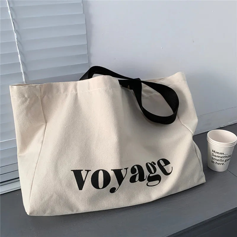 Cabas femme de voyage Beige / 43X32X10cm-ShopGET® 