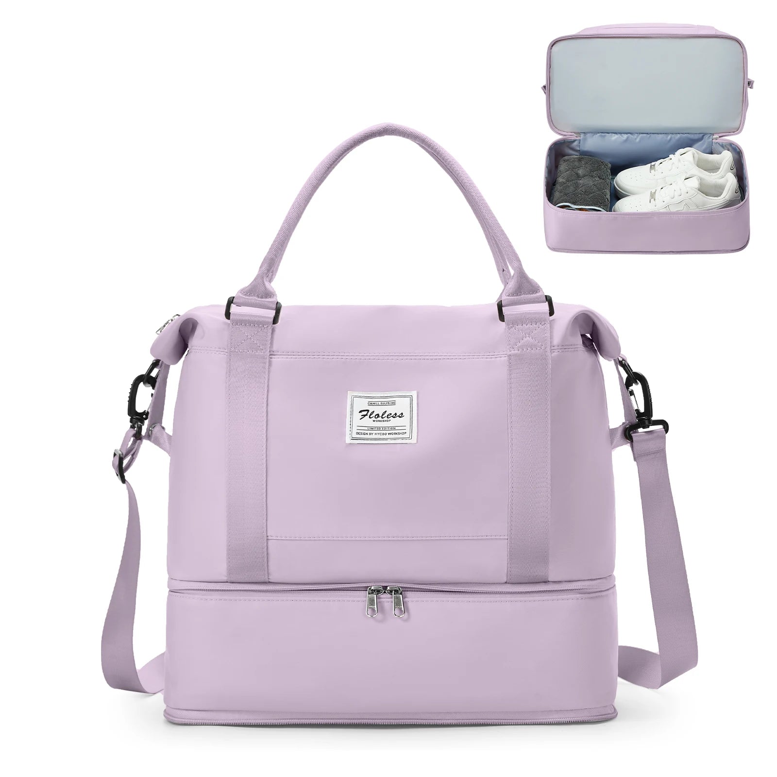 Sac weekend homme élite Pourpre-Bleu-Rose-Noir-Vert-Gris-Noir marron-Beige marron-ShopGET® 