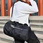 Sac polochon  multi-compartiment Gris-Noir-ShopGET® 