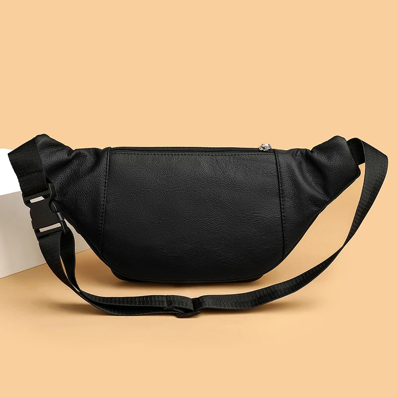 Sac banane homme cuir noir - ShopGET®