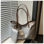 Sac cabas femme vintage Marron / 36x25x12cm-Argenté / 36x25x12cm-Beige / 36x25x12cm-Noir / 36x25x12cm-Multicolore / 36x25x12cm-ShopGET® 