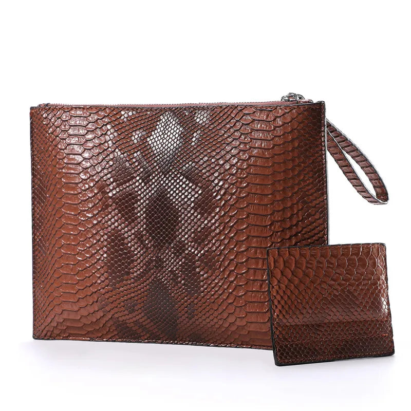 Pochette femme cuir  enveloppe Gris-Marron-Bleu-Vert-Noir-ShopGET® 