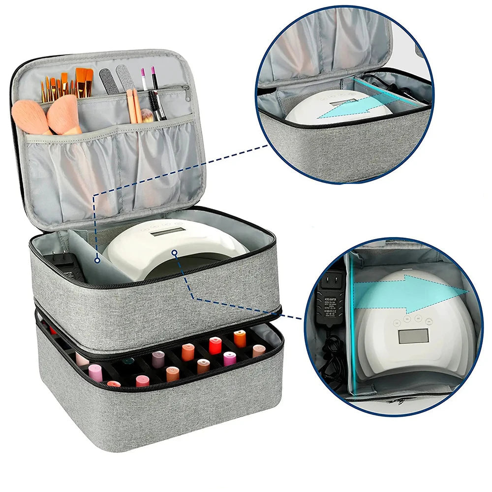 Grande trousse de toilette avec compartiment femme - ShopGET®