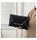 Pochette femme de luxe pas cher en cuir Noir / 28.5 x 10 x 17.5cm-Blanc / 28.5 x 10 x 17.5cm-off Blanc / 28.5 x 10 x 17.5cm-Marron / 28.5 x 10 x 17.5cm-ShopGET® 