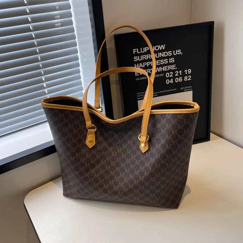 Grand sac cabas femme cuir Beige-Marron-Noir-Shopget 