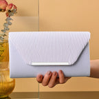 Pochette femme soirée originale Blanc-Noir-Champagne-Argent-ShopGET® 