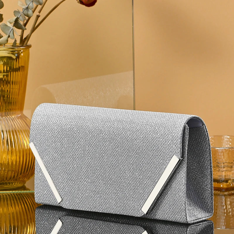 Pochette femme mariage pas cher original Argent-ShopGET® 