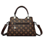 Sac cabas femme cuir Marron Kaki-Marron-Diamond Marron-Diamond Kaki-ShopGET® 