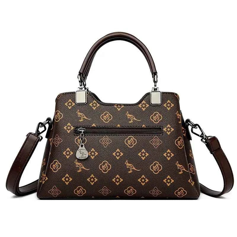 Sac cabas femme cuir Marron Kaki-Marron-Diamond Marron-Diamond Kaki-ShopGET® 