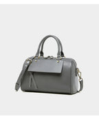 Sac cabas noir Genuine Leather Marron A-Marron B-Marron C-Gris-Noir-ShopGET® 