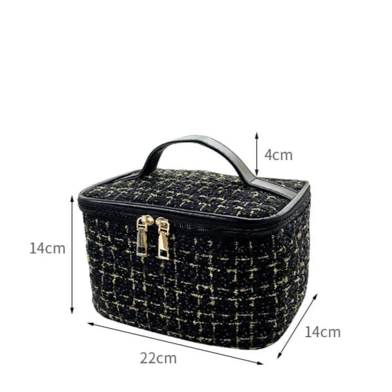 Trousse de toilette voyage plaid grande capacité - ShopGET®