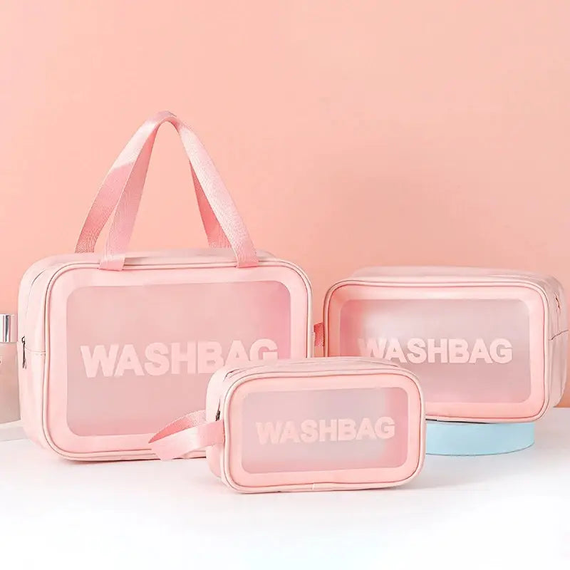 Trousse de toilette femme en PU transparent - ShopGET®