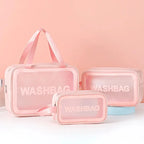 Trousse de toilette femme en PU transparent - ShopGET®