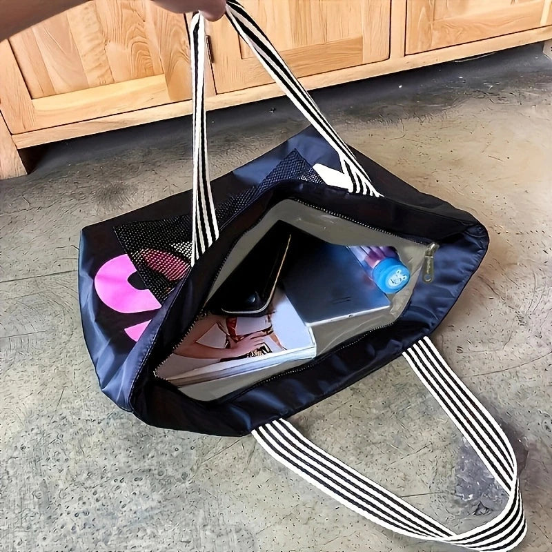 Cabas femme VXS Noir-Pourpre-Bleu-Bleu SB-ShopGET® 