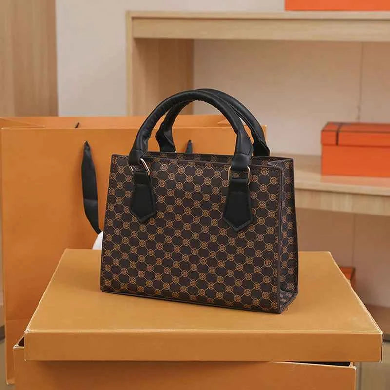 Sac cabas femme plaid marron Noir / 20x15x8cm-Marron / 20x15x8cm-Kaki / 20x15x8cm-ShopGET® 